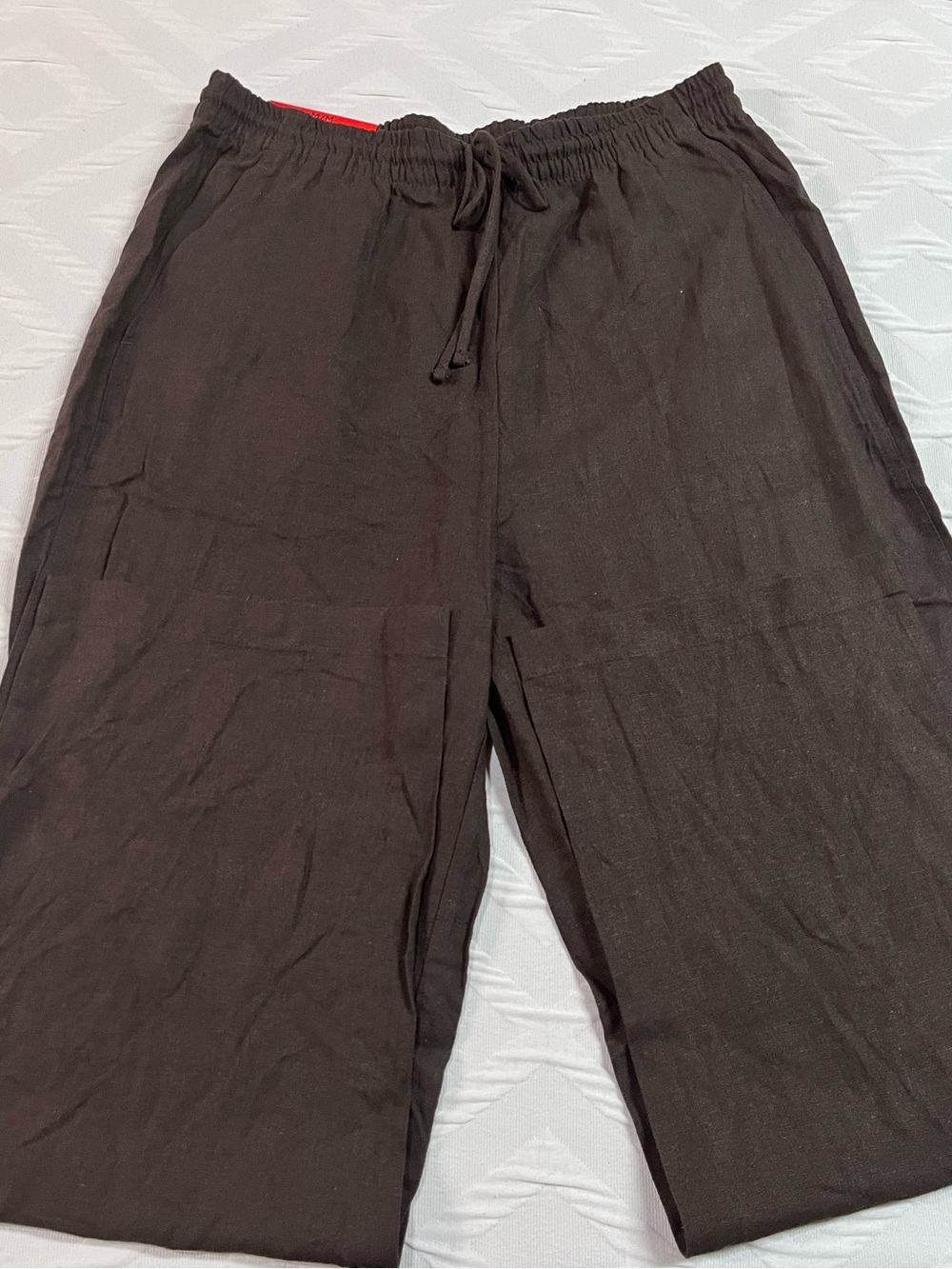 Banana Republic Women's Wide Leg Linen Blend Casual Pants Size Medium